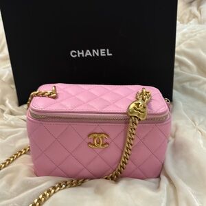 Pink Chanel Vanity Handbag